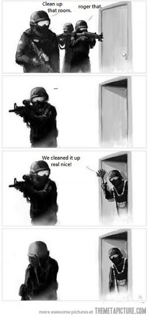 Funny photos funny Swat Team comic