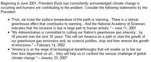 White House Cherry Picks Climate Change Quotes to Claim Bush Accepts ...