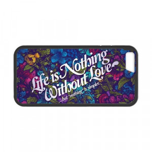 Life Quotes About Love Typograph apple iphone 6 case cover