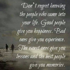 Reasons people come and go in your life