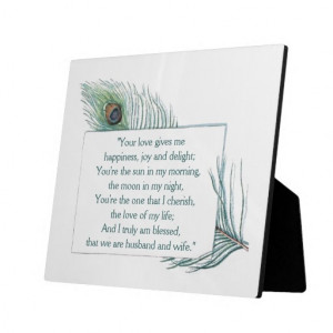 True Love Quote Husband Wife Wedding Plaque