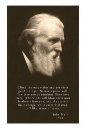 My favorite quote. Love John Muir.
