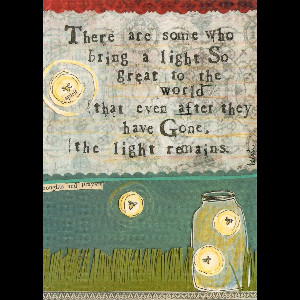 Home / The Light Remains Sympathy Card from Curly Girl Design