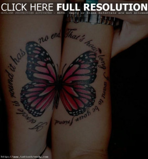 Best Sister Tattoos Pictures : Sister Tattoo Quotes Butterfly