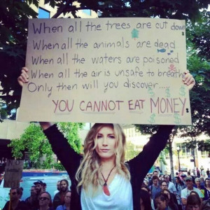 You can't eat money