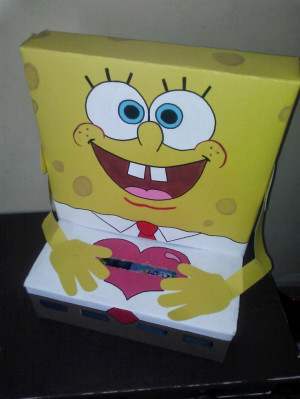 Spongebob Squarepants Valentine's Day Box by Handcrafted Occasions
