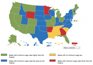 ... wage rates in the united states minnesota is one of four states and