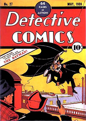 ... 27 maio de 1939 primeira aparição do personagem batman arte bob kane