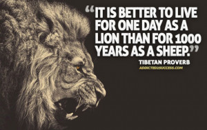 Lion Motivational Quotes