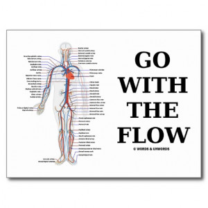 Go With The Flow (Circulatory System Attitude) Postcards