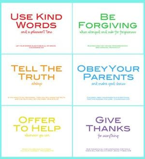 family rules printable w/ Bible verses by PerfectSentiment on Etsy by ...