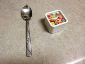 My pregnant wife asked for a small bowl of cereal. I delivered.