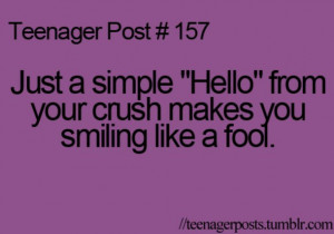 crush, hello, quotes, teenager post