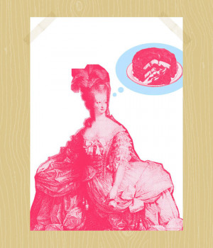 Let Them Eat Cake Quote Marie Antoinette Print Printable 5 x 7 Digital ...