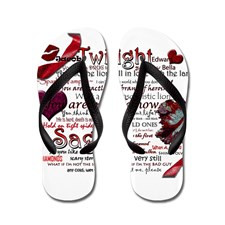 Twilight Quotes Flip Flops for