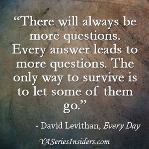 David Levithan, Every Day via YASeriesInsiders.com