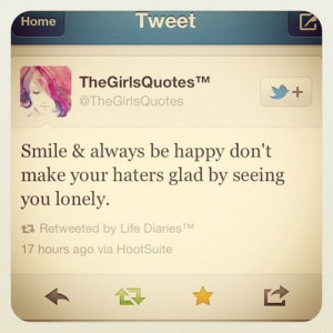 Just smile #quotes #twitter (Taken with instagram )