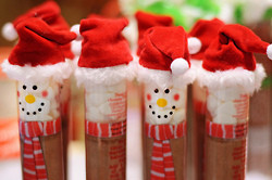 Christmas santa snowman food drink hot chocolate warm sweet christmas ...