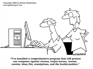 Cartoons about spy ware, cartoons about Internet privacy.