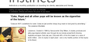 Lululemon drops Coke and Pepsi from its manifesto