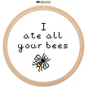 10) Name: 'Embroidery : Black Books Quote Cross Stitch Pattern