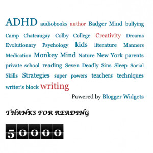 50,000 Hits for Living, Learning, & Writing with ADHD!