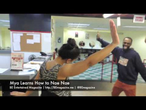 Mya Learns The Nae Nae Dance LOL