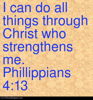 Strength in Christ