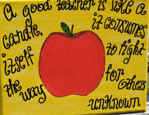 Good Teacher Quote on 8x10 Canvas by HandyQuotes on Etsy, $30.00
