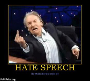 Liberals hate Conservatives, Christians, Caucasians, rich people ...