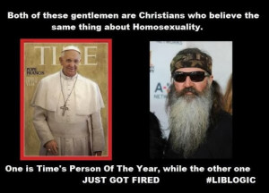 He didn't say gays folks were into bestiality or that homosexuality ...