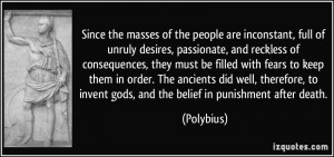 More Polybius Quotes