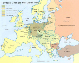 Europe After World War 1 Map