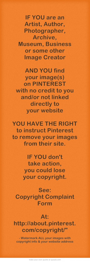 IF YOU are an Artist, Author, Photographer, Archive, Museum, Business ...