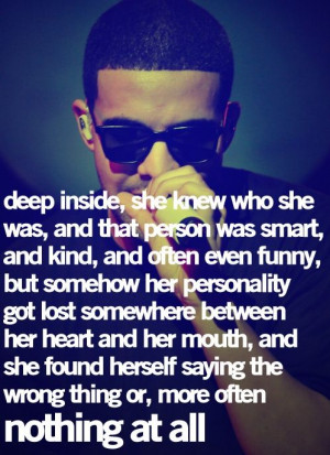 Drake Quotes | Cute Quotes Frm bd: Drake Quotes [Jst substitute he for ...
