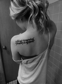 Hot quote tattoo for girls