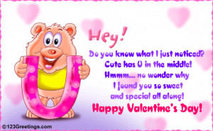 Make your loved one feel special with this cute and warm ecard.