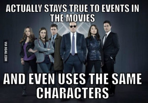 Good Guy Agents of Shield connecting the show to the movie
