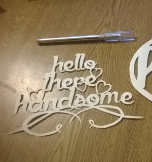 Hello There Handsome Quote Papercut Template (Commercial Rights ...
