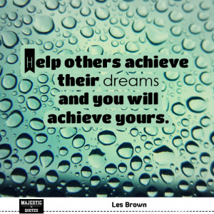 quotes about success with pictures for fb - Les Brown - Help others ...