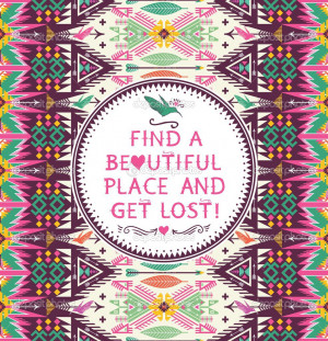 Hipster seamless aztec pattern with geometric elements and quotes ...