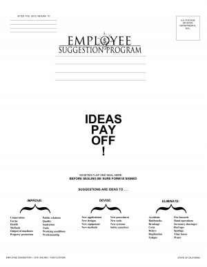 Employee Suggestion Ideas