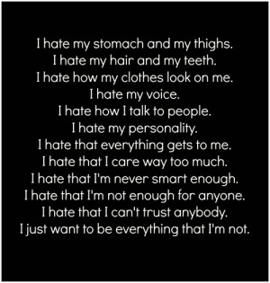 hate myself quotes i hate getting flashbacks from large i hate ...
