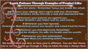 Learn Patience From Lifes Of Prophets Systemoflife 20130529 1972550158