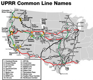 union pacific route map