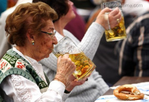 funny grandmother beer