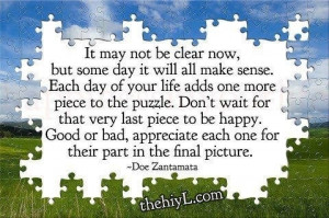 Life is a puzzle!