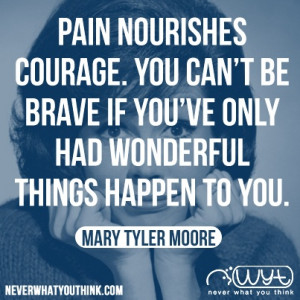 pain nourishes courage