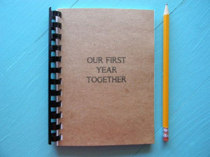 Our First Year Together by ThankfulHeartStudio.etsy.com $5.95 Journal ...