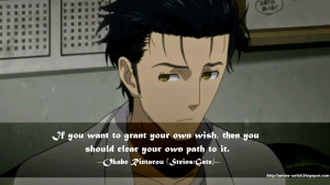 If you want to grant your own wish, then you should clear your own ...